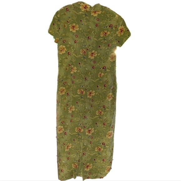 YL by Yair Floral Long Buttons Up Dress Size 10 - Picture 2 of 6
